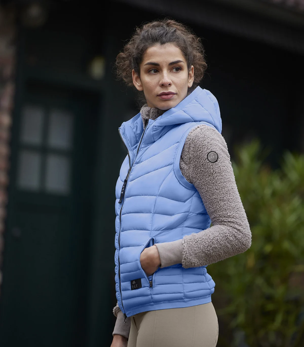 prsluk za jahanje plavi