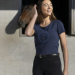 Ženska majica Anna Equitheme teget