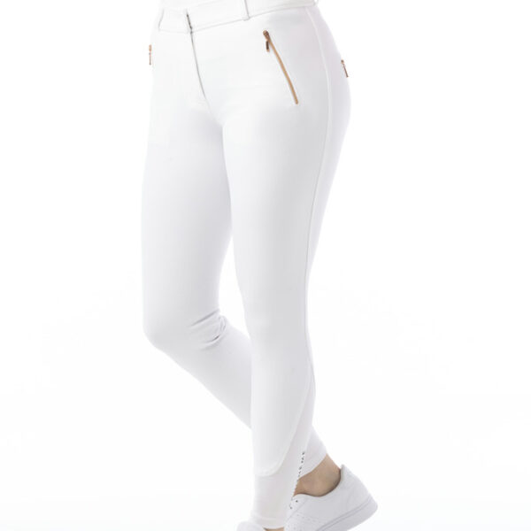 Ženske pantalone Kenya Equitheme bela