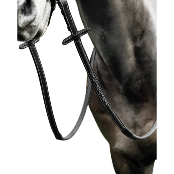 Gumeni dizgini Prestige Crna