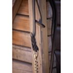 Kožni povodac sa lancem 2,25m Paddock braon