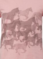 Dečija majica Running horse Mountain Horse roza