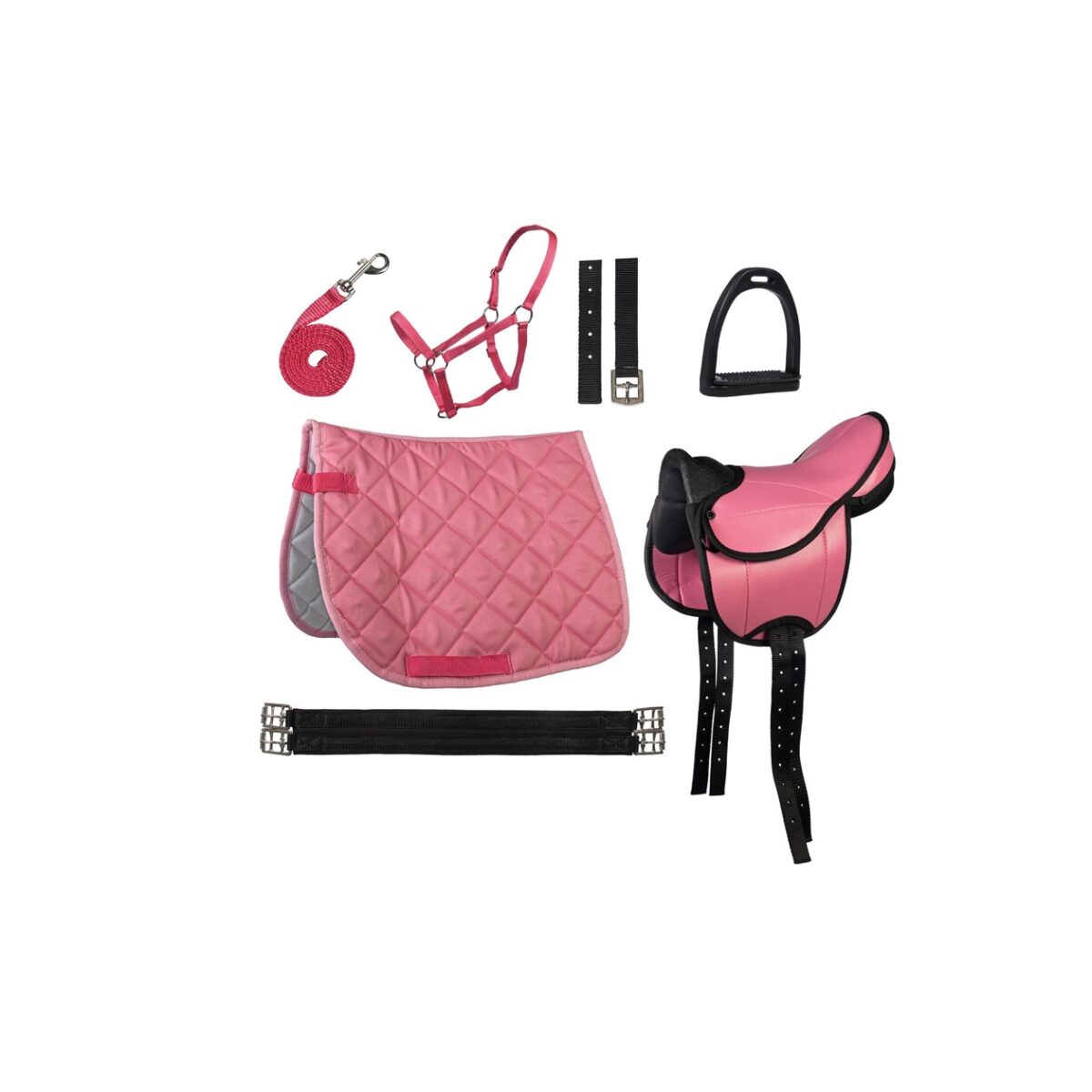 Sedlo pony komplet Lucy HKM roza