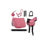 Sedlo pony komplet Lucy HKM roza